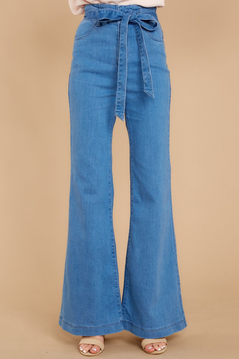 High Waist Sky Blue Jeans – European & American Fashion Denim