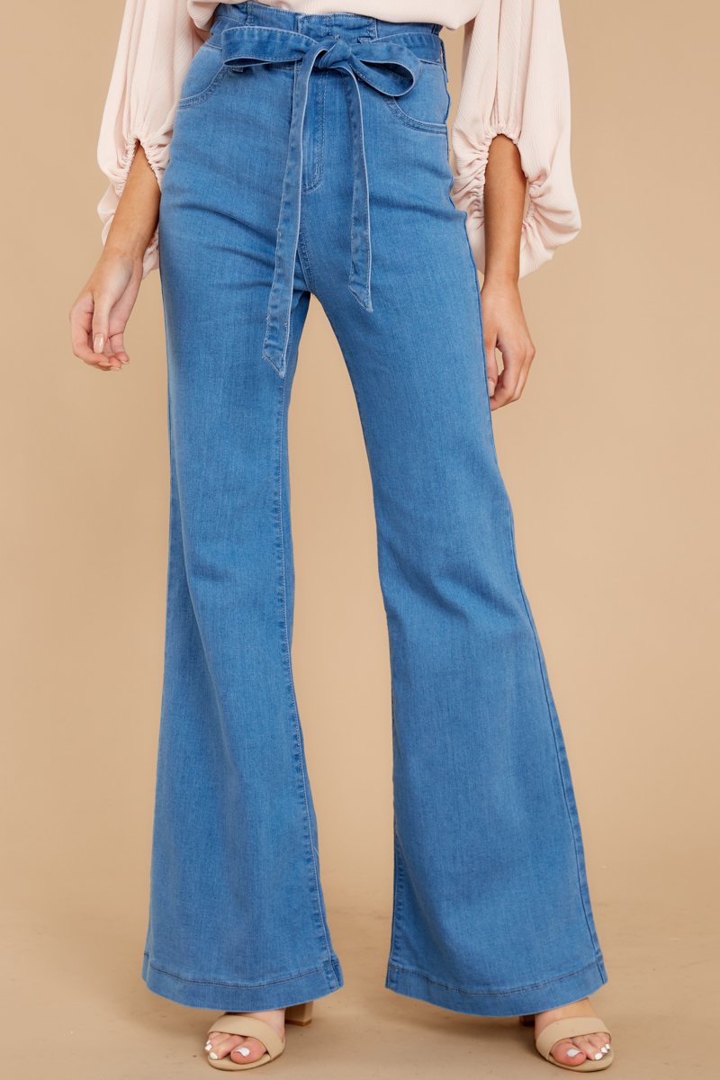 High Waist Sky Blue Jeans – European & American Fashion Denim