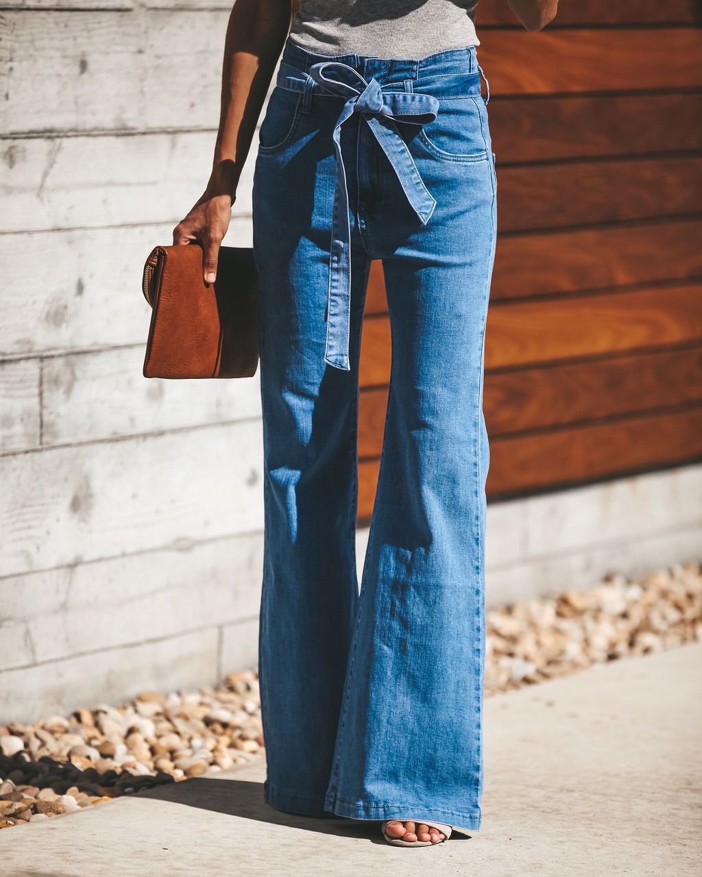 High Waist Sky Blue Jeans – European & American Fashion Denim