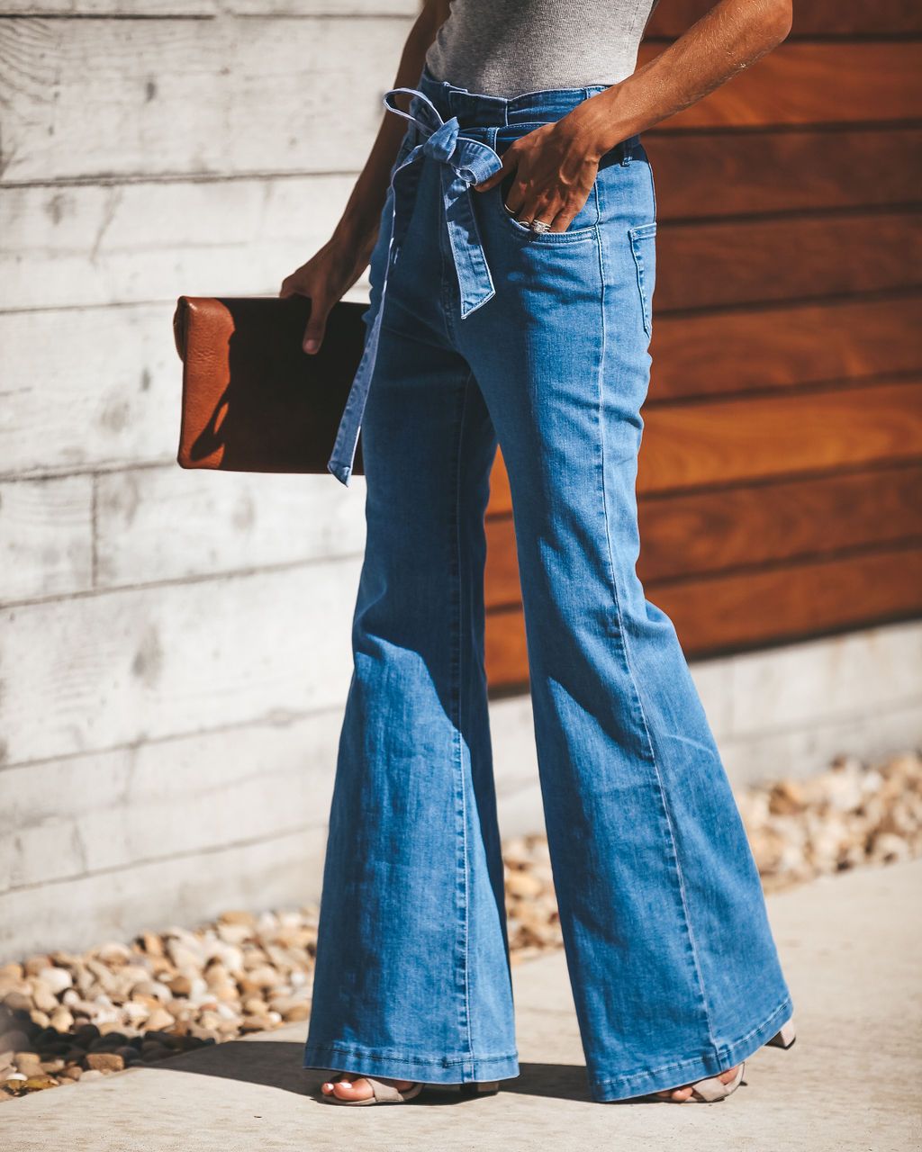 High Waist Sky Blue Jeans – European & American Fashion Denim