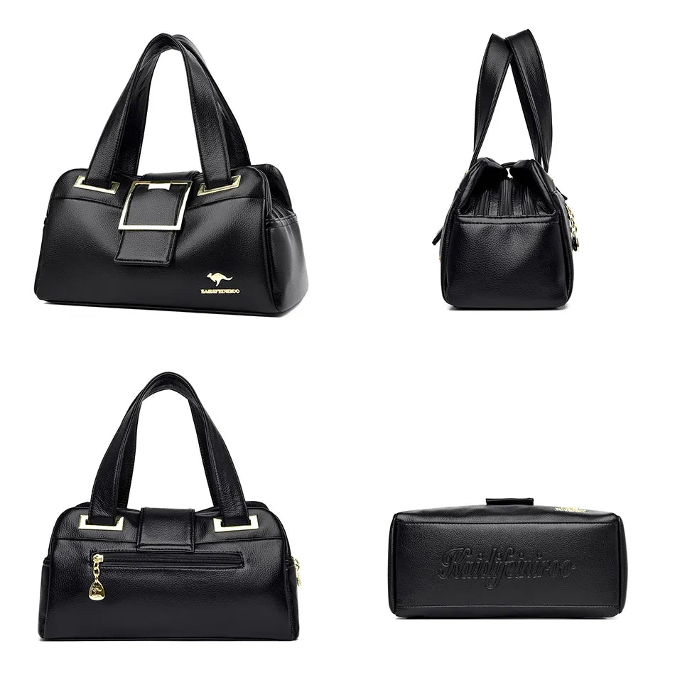 Women's Multi-Compartment Boston Top-Handle Bag