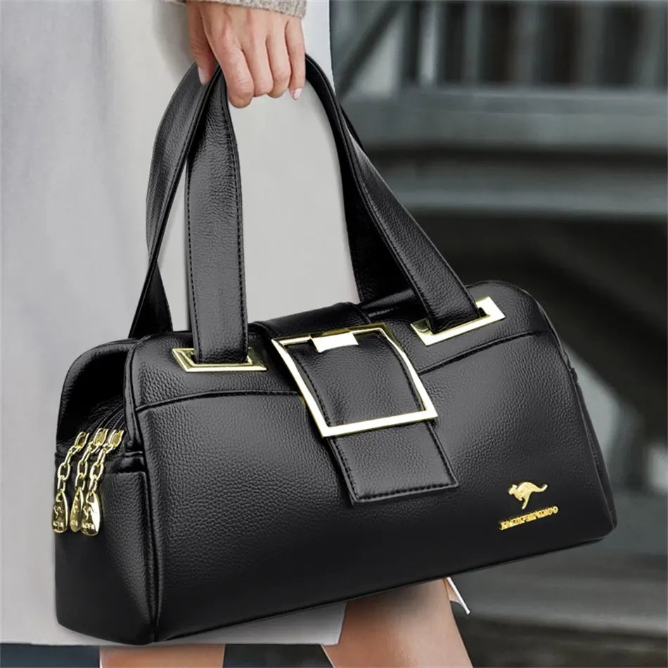 Women's Multi-Compartment Boston Top-Handle Bag