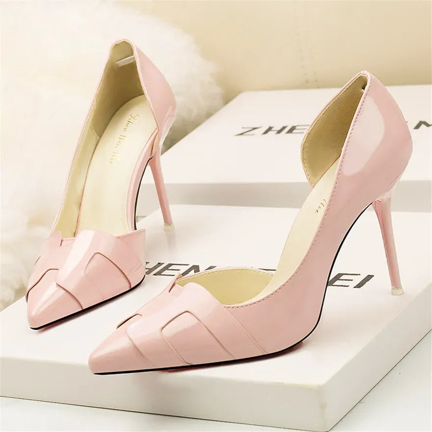 Women's Patent-Finish Pointed-Toe Stiletto Pumps