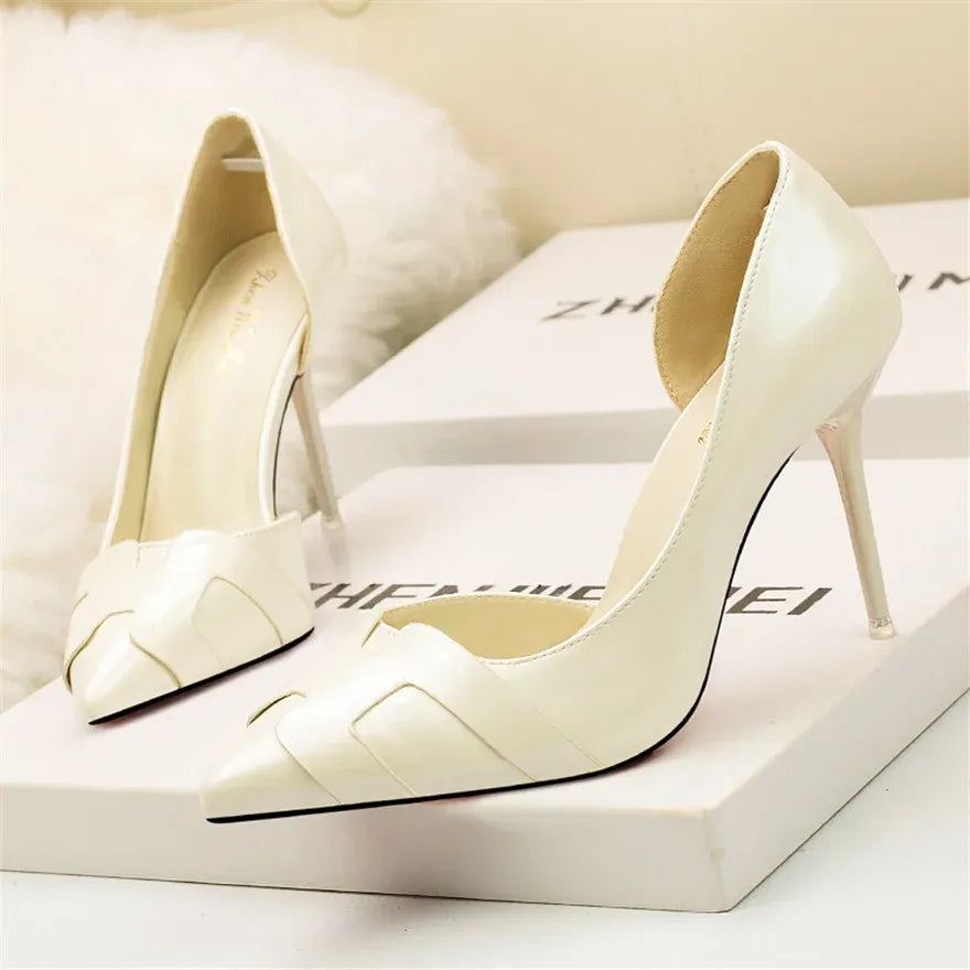 Women's Patent-Finish Pointed-Toe Stiletto Pumps