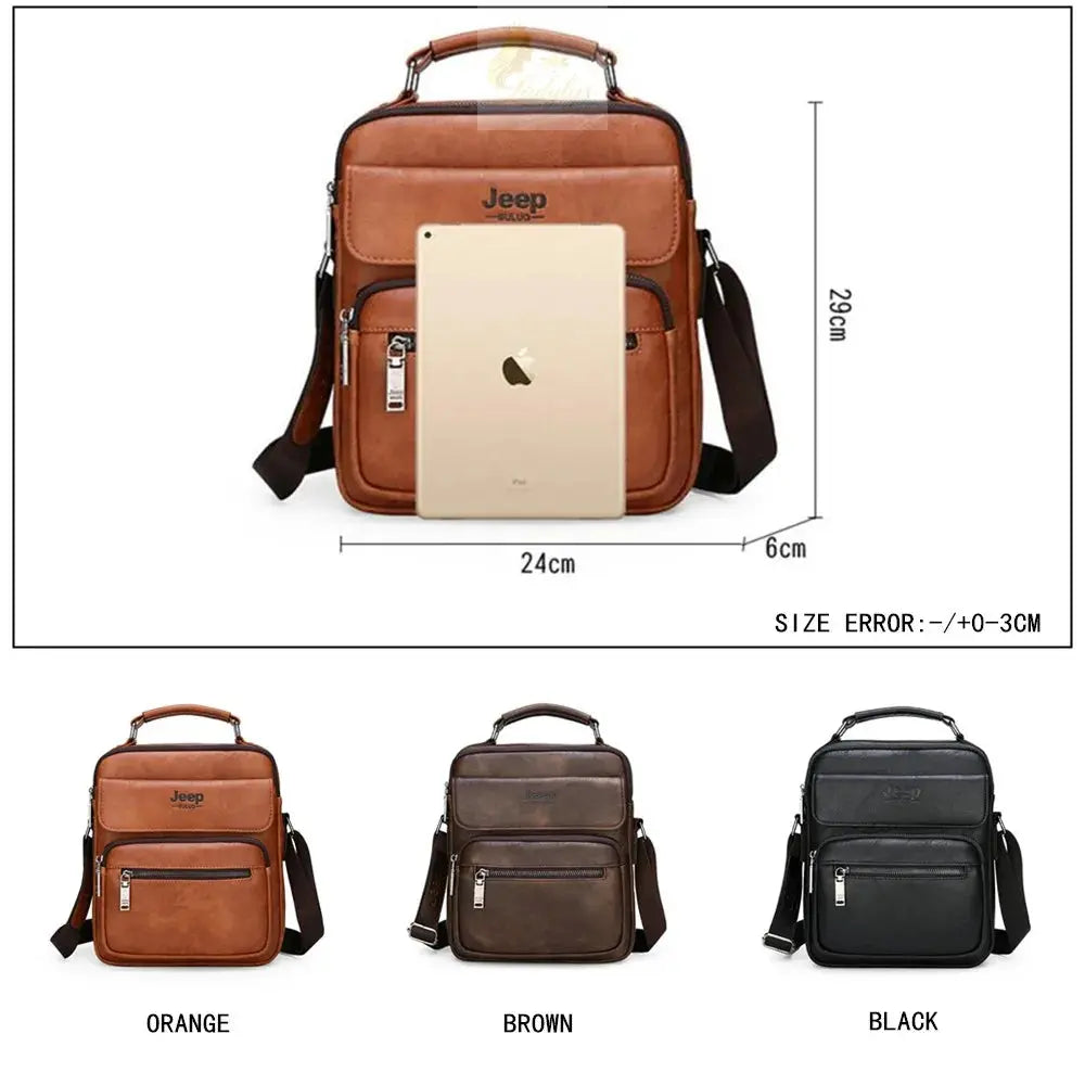 JEEP BULUO, large brand bag with leather shoulder strap LADYLYS