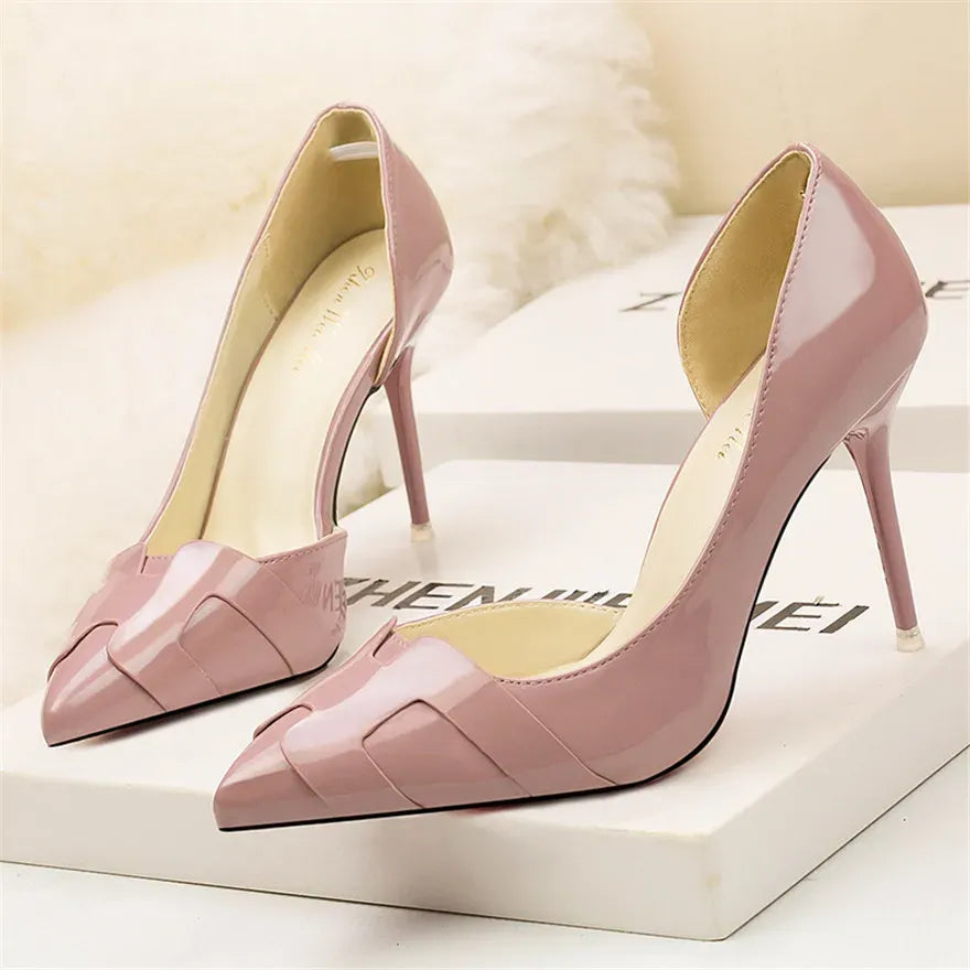 Women's Patent-Finish Pointed-Toe Stiletto Pumps