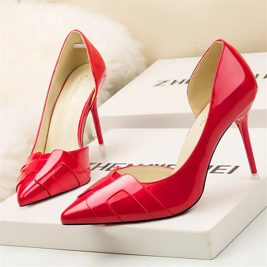 Women's Patent-Finish Pointed-Toe Stiletto Pumps