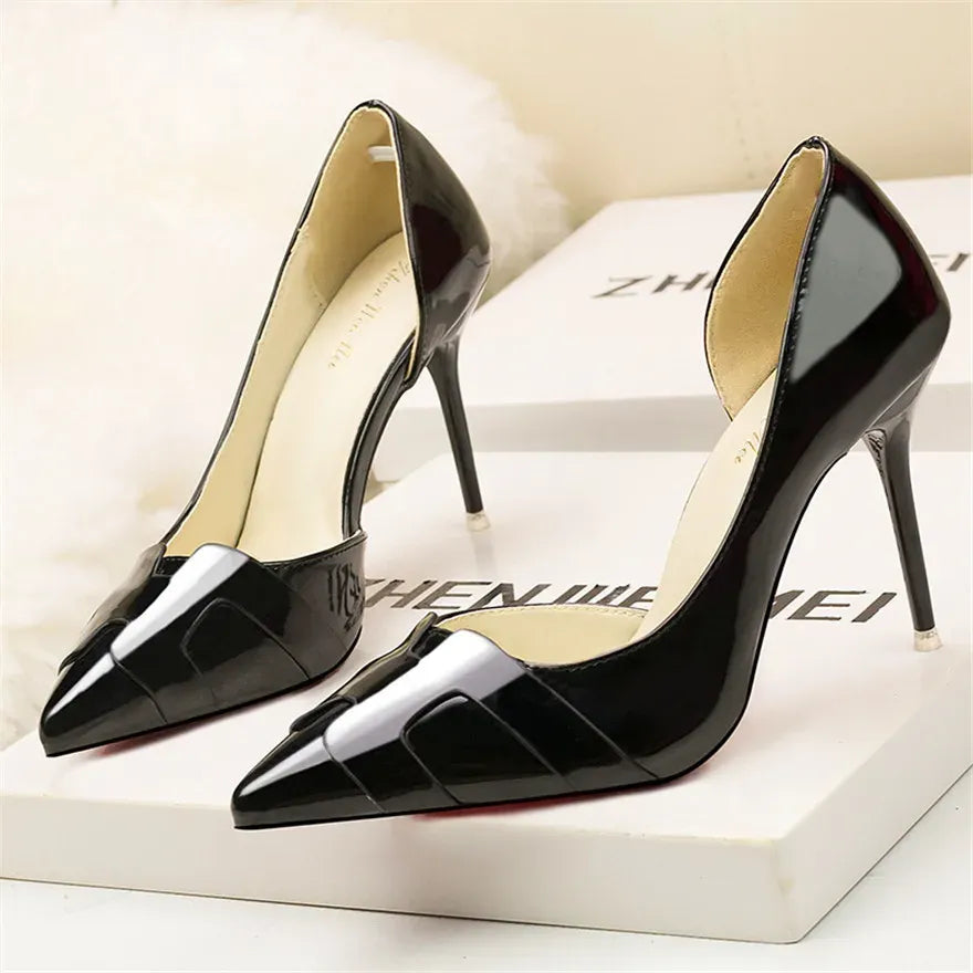Women's Patent-Finish Pointed-Toe Stiletto Pumps
