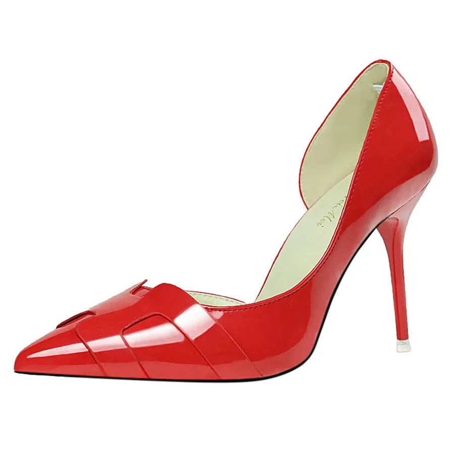 Women's Patent-Finish Pointed-Toe Stiletto Pumps