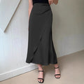 Satin Skirt Foreign Trade Independent Station New Mid-Length LADYLYS