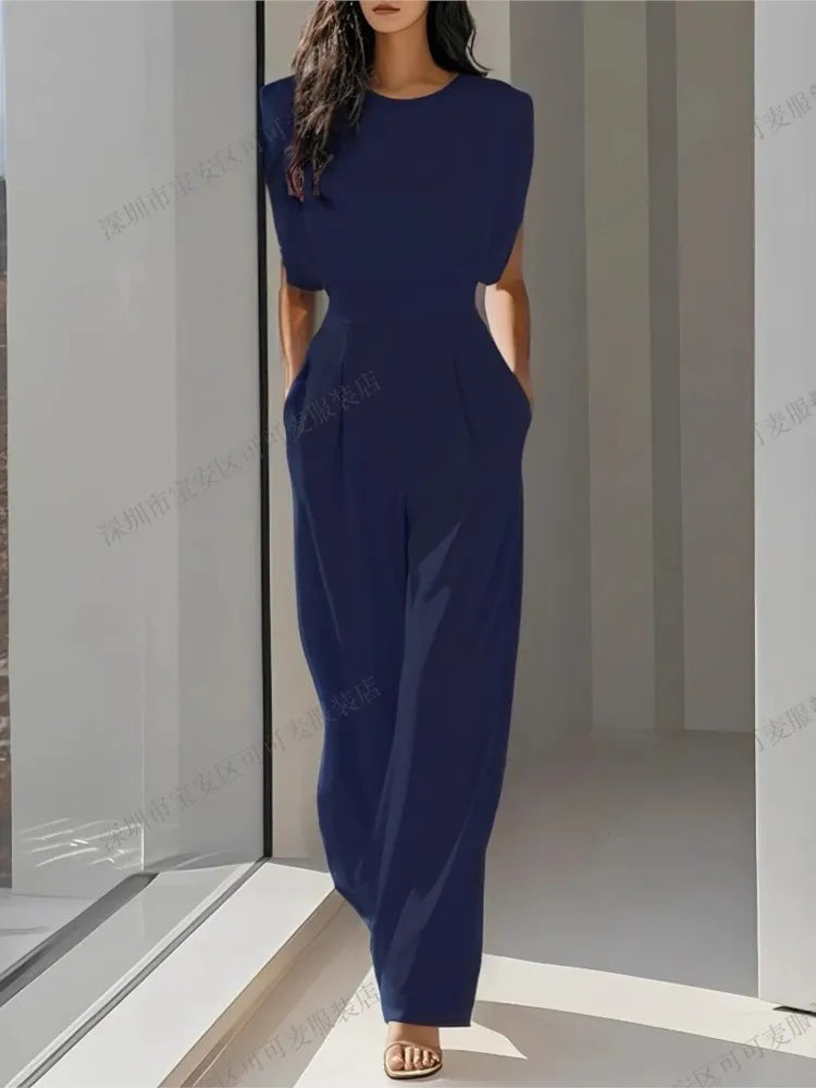 Elegant High Waisted Jumpsuit New Women's Fashion Queen Style LADYLYS