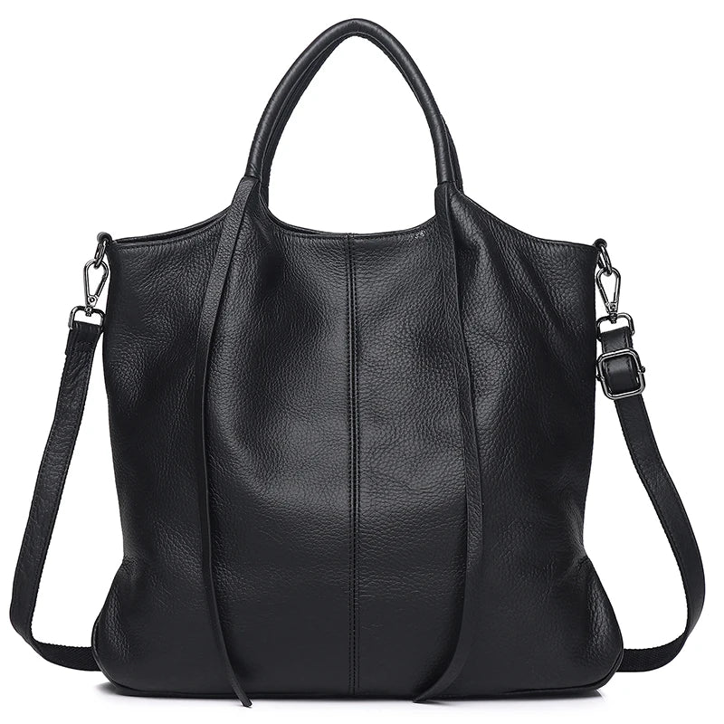 Women's Genuine Leather Tote Bag - Large