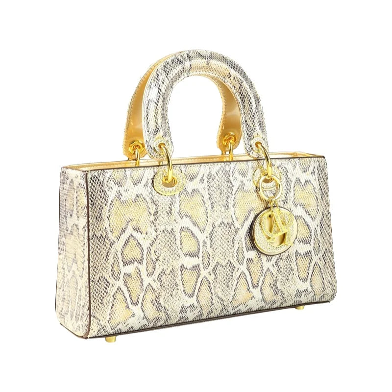 Elegant Snake Skin Pattern Crossbody Bag Women's Fashion Shoulder Luxury LADYLYS