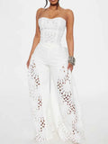 Elegant V-Neck Lace 2-Piece Set – Sexy Spaghetti Strap, Women's Evening Outfit