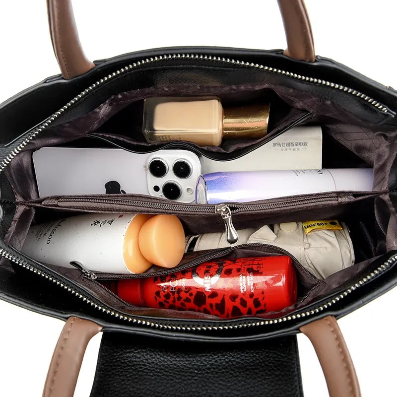 Women's Compact PU Shoulder Bag with Adjustable Strap