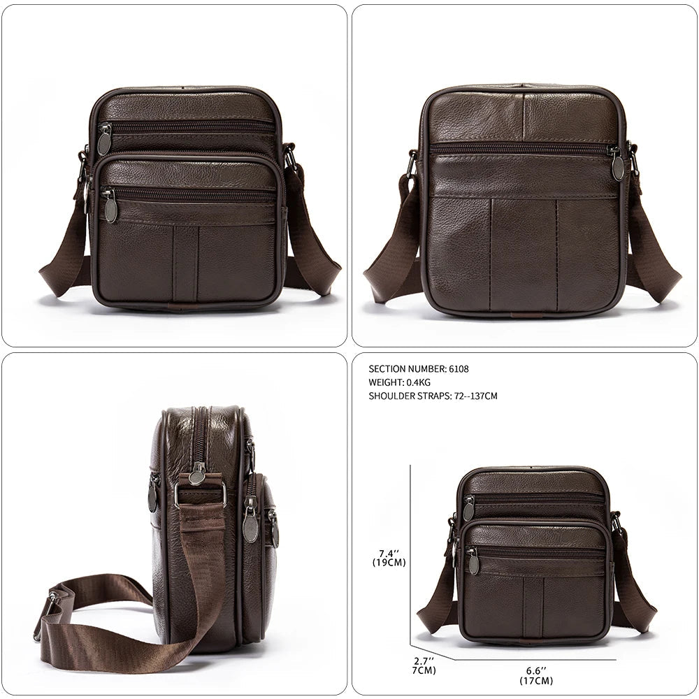 WESTAL Genuine Leather Shoulder Bags Husband Small Crossbody LADYLYS