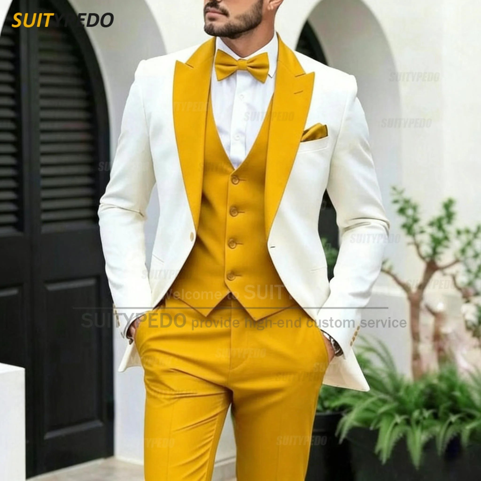 Elegant Wedding Party Grooms Formal Outfits 3 Pieces LADYLYS