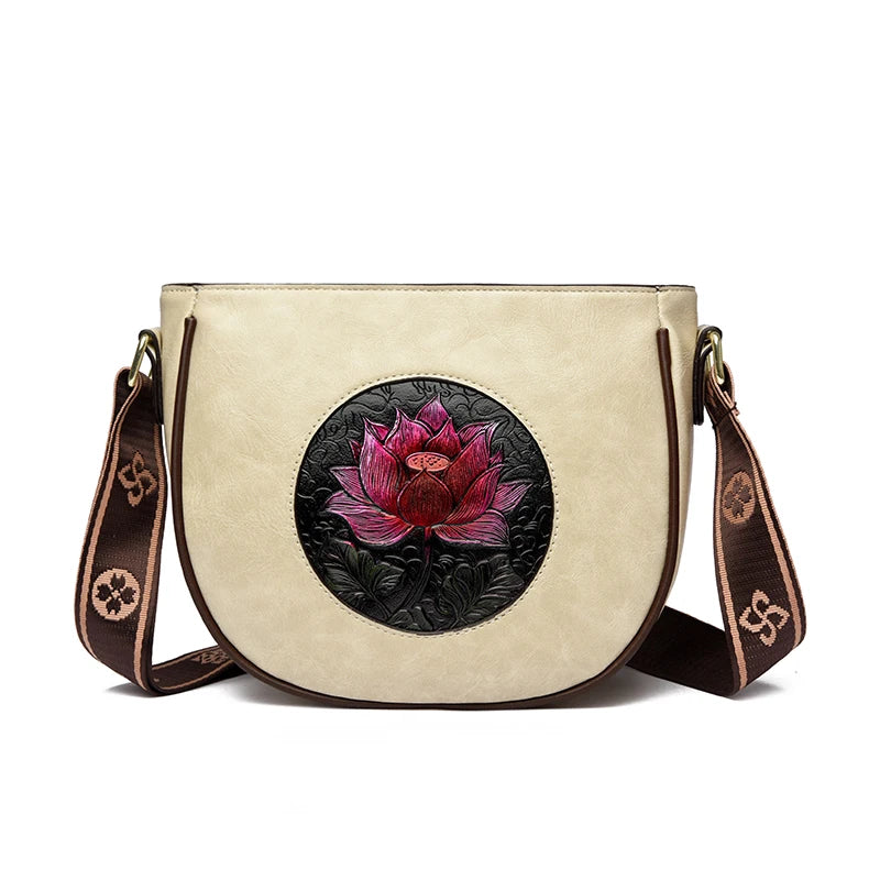 Flower Luxury Handbag Women Bags Designer Leather LADYLYS