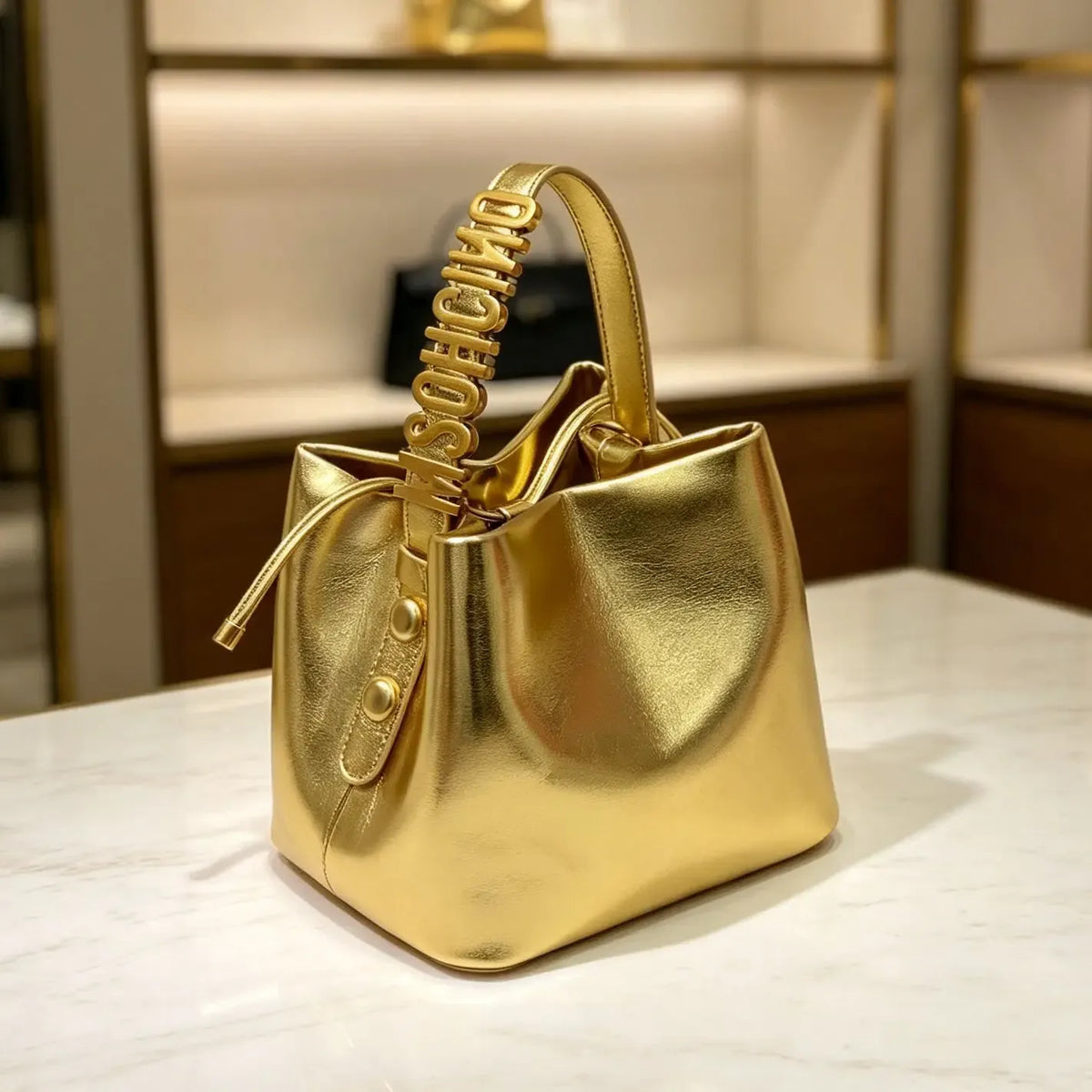 Solid-Colour Diaper Bag with Zip Closure