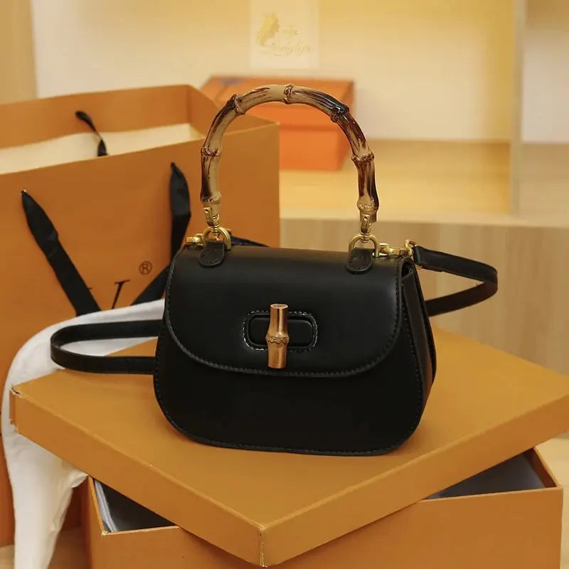 Top Brand Bamboo High Quality Handbag Designer Crossbody Bag Cute Satchel LADYLYS