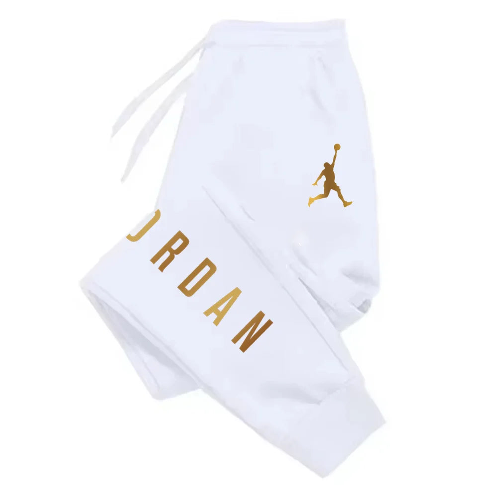Men's Harajuku Letter Print Casual Sports Pants — Loose Fit Fitness Joggers