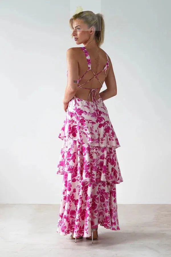 Sexy Deep V-neck Backless Strapless Dress LADYLYS