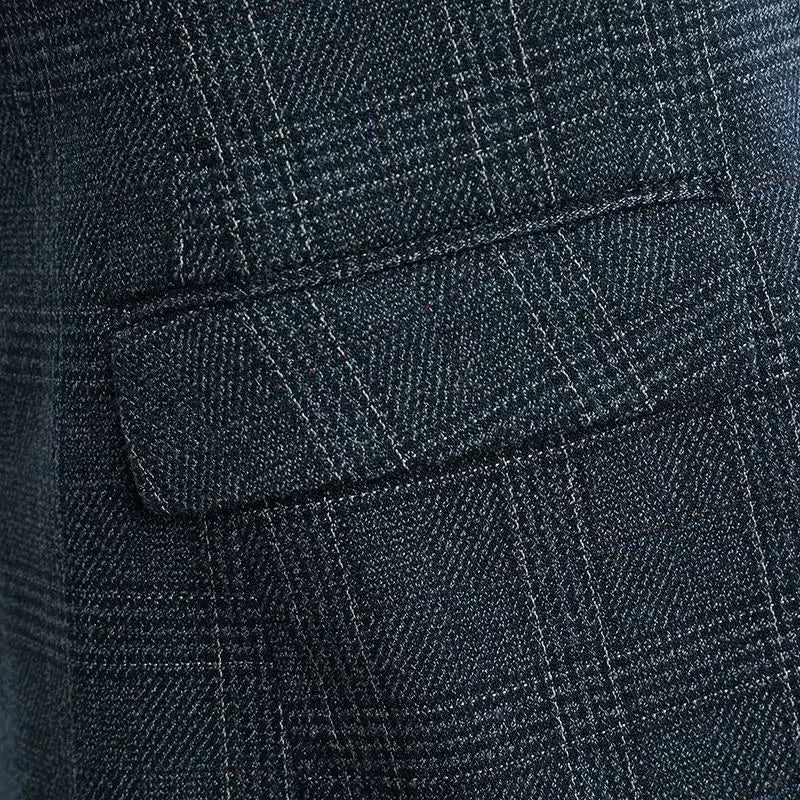 Men's Linen 3-Piece Suit Set – Blazer, Vest & Trousers