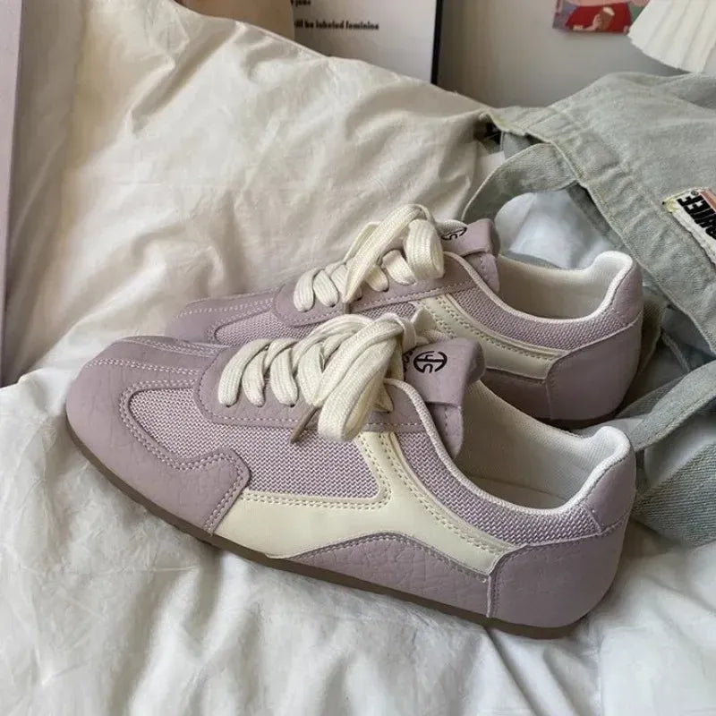 Women's Pastel Casual Flats with Buckle Strap