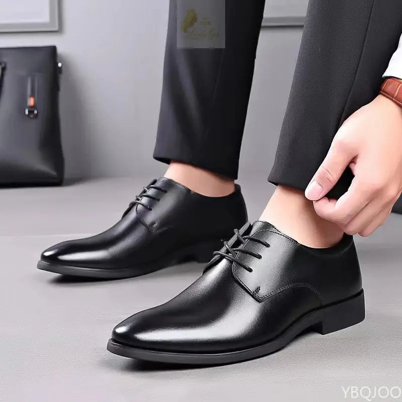 Large size men's office formal shoes low cut daily comfortable pointed multifunctional LADYLYS