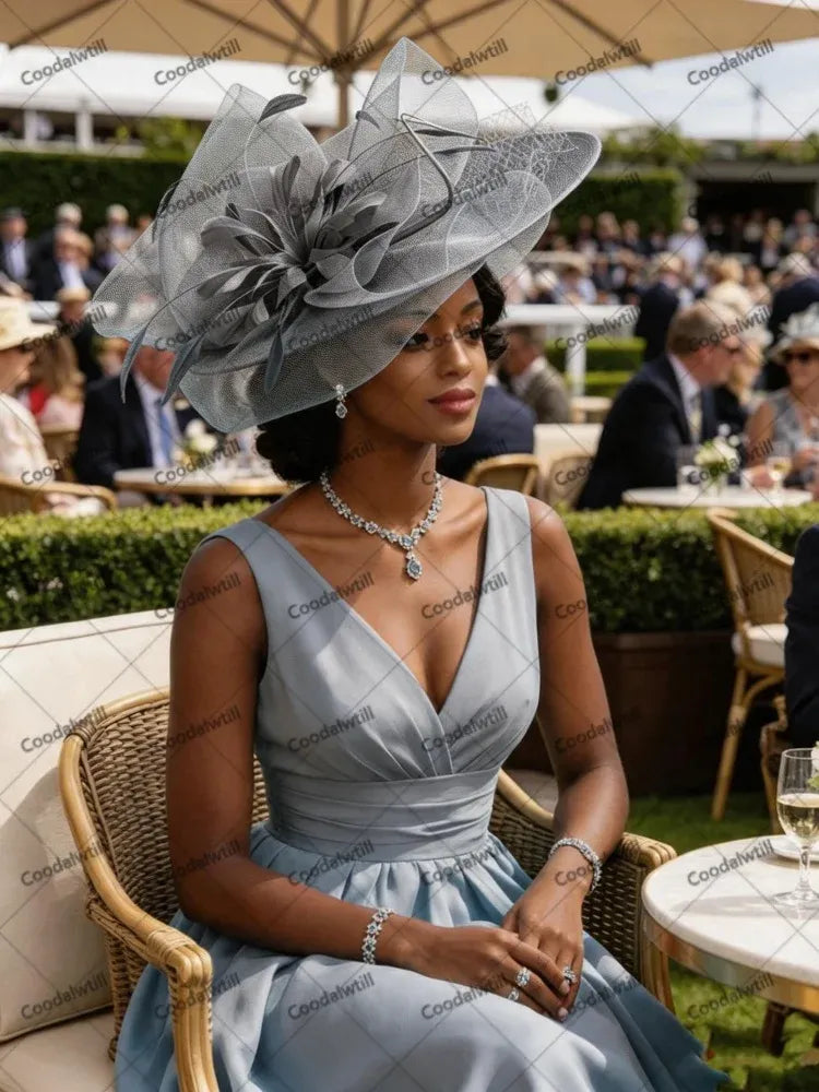 Women's Mesh Flower Fascinator Headband