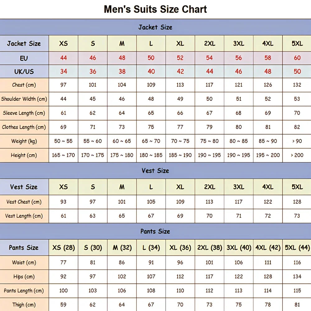 Elegant men's 3pcs suit spliced satin lapel jacket vest pants LADYLYS