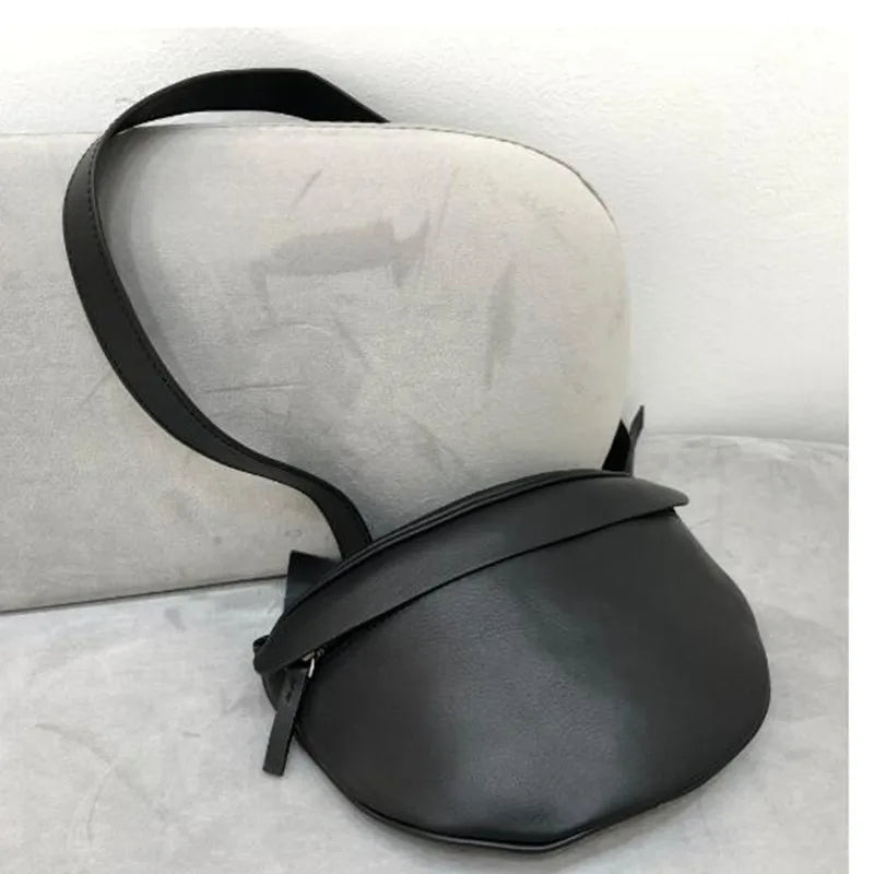 Women's Genuine Cow Leather Saddle Shoulder Bag