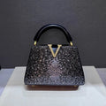 Luxury Brand Leather Diamond Handbag Rhinestone Shoulder Cross-body Tote Bags LADYLYS