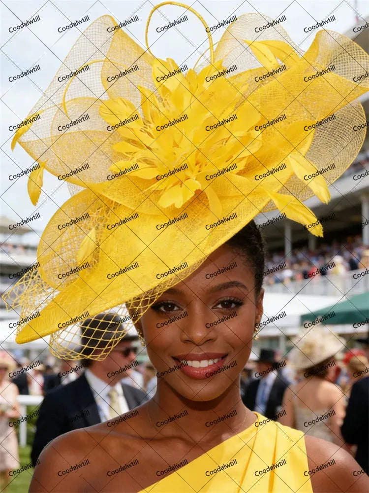 Women's Mesh Flower Fascinator Headband