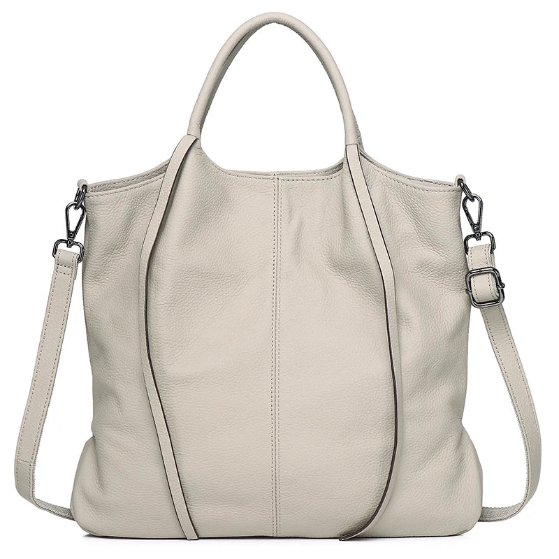Women's Genuine Leather Tote Bag - Large