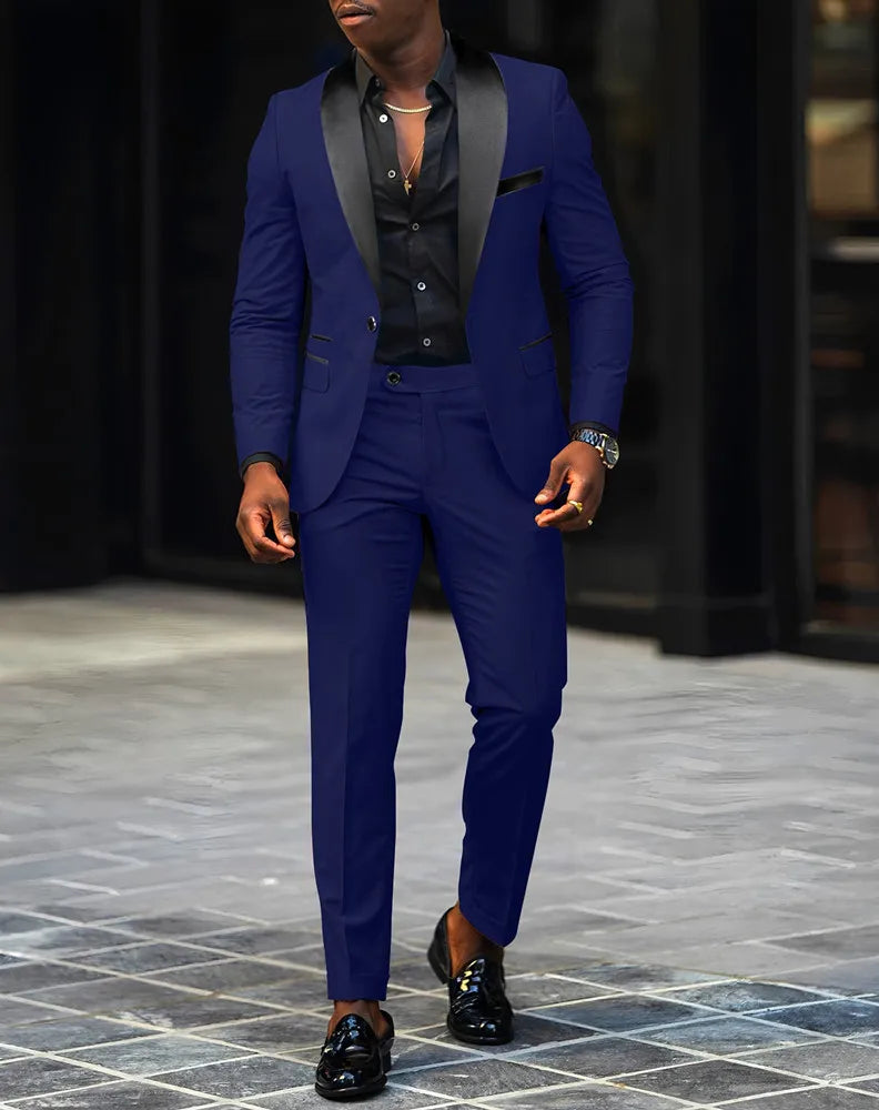 2-Piece Men's Suit, Single Button Jackets And Pants LADYLYS