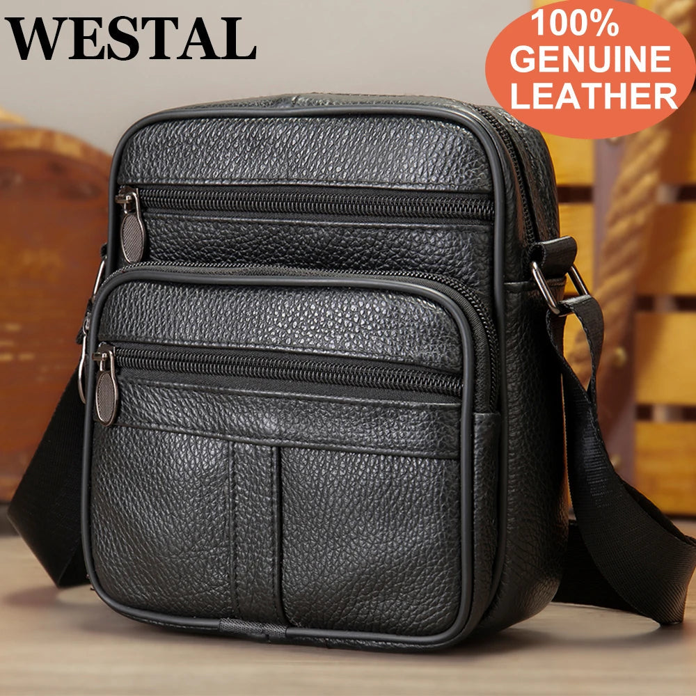 WESTAL Genuine Leather Shoulder Bags Husband Small Crossbody LADYLYS