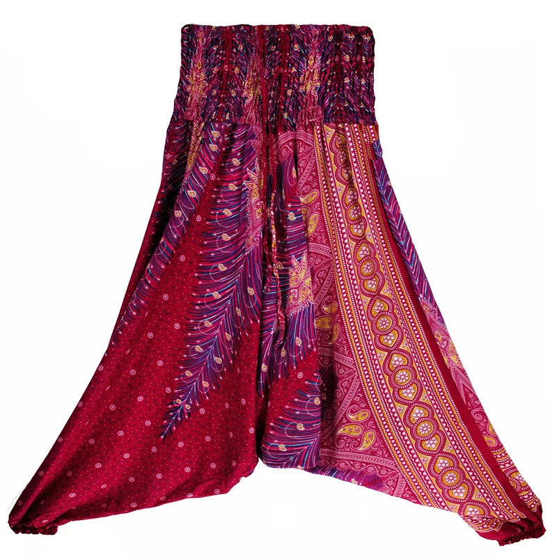 Bohemian Women Pantalones Rayon Harem Baggy Boho Yoga Beach Wear LADYLYS