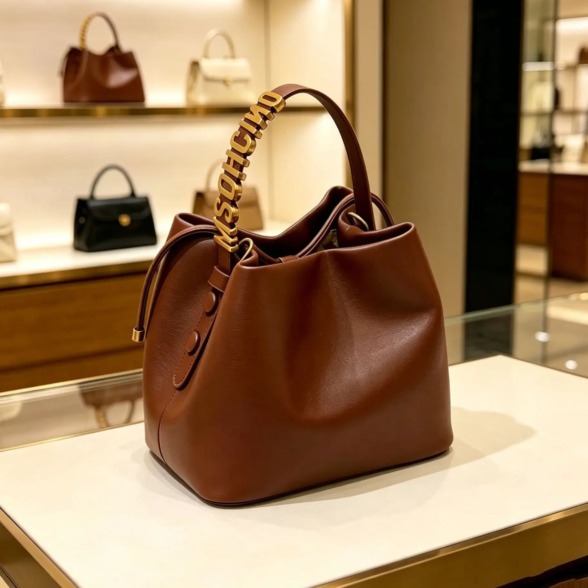 Solid-Colour Diaper Bag with Zip Closure