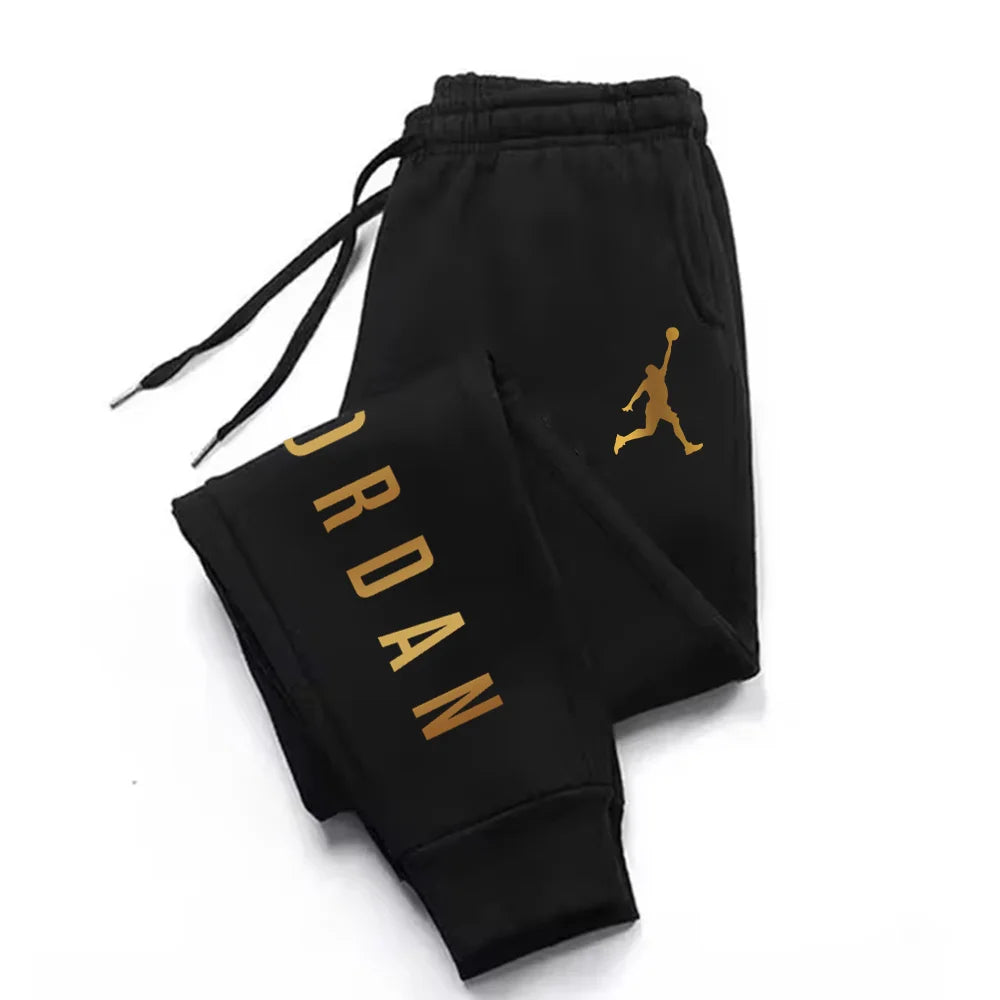 Men's Harajuku Letter Print Casual Sports Pants — Loose Fit Fitness Joggers