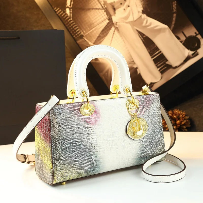 Elegant Snake Skin Pattern Crossbody Bag Women's Fashion Shoulder Luxury LADYLYS