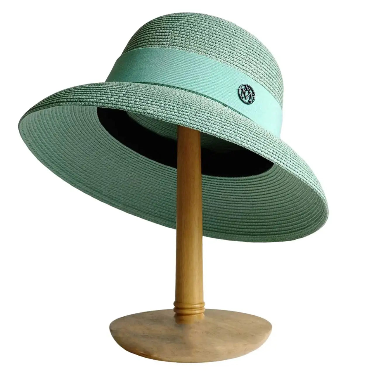 Mint Green Summer hat Hepburn Style Women's Foldable Beach hat Cover Outdoor Travel sun Hat straw hat sun hat LADYLYS