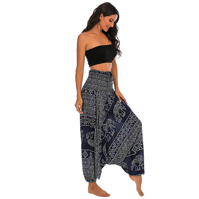 Bohemian Women Pantalones Rayon Harem Baggy Boho Yoga Beach Wear LADYLYS