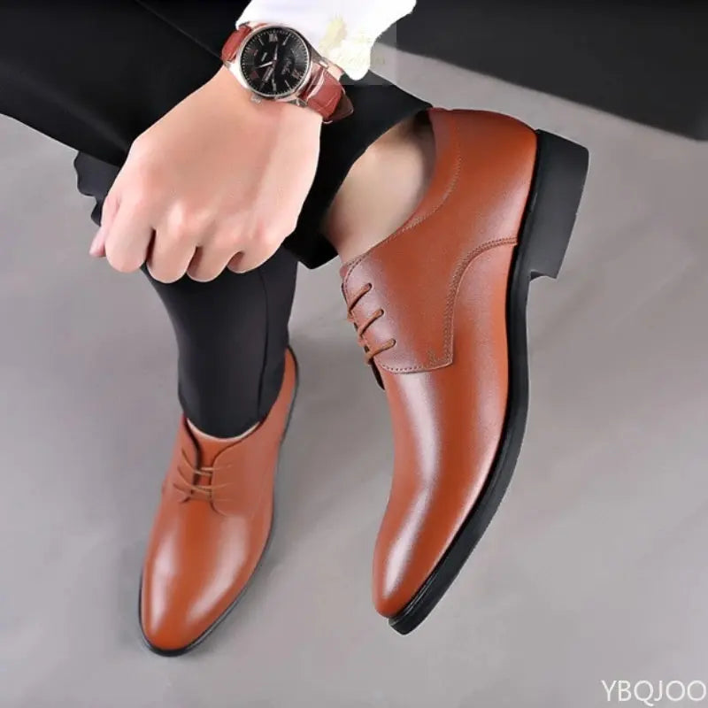 Large size men's office formal shoes low cut daily comfortable pointed multifunctional LADYLYS