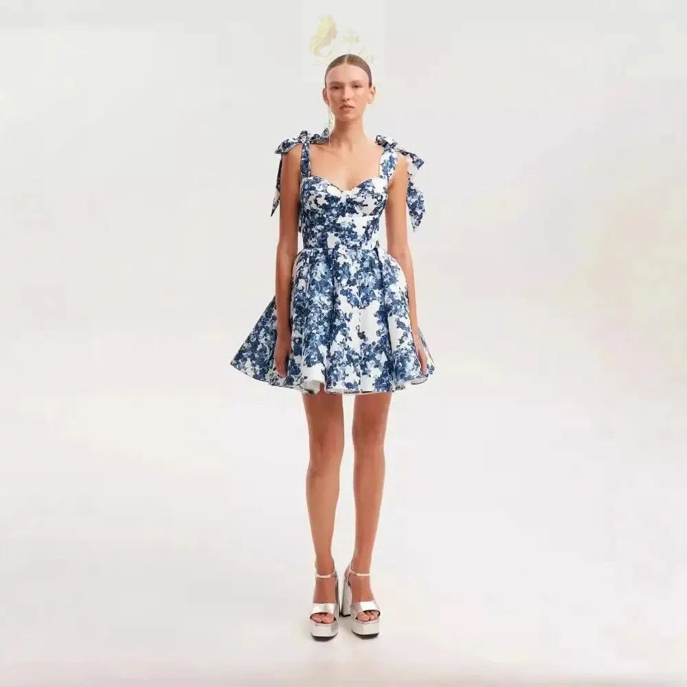 Elegant Evening Dress Cropped Sleeveless Gown European Style LADYLYS