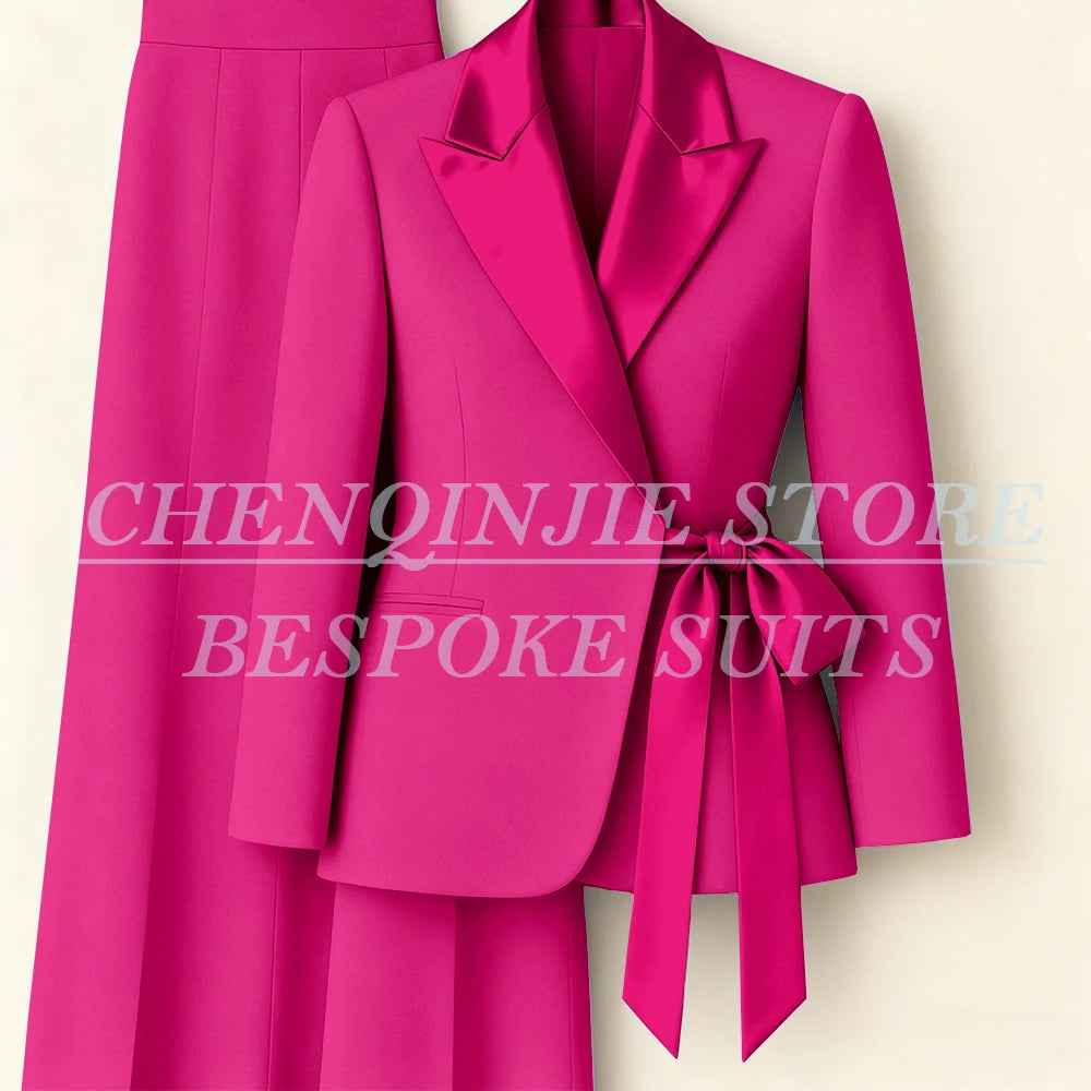 Women's Two-Piece Blazer & Wide-Leg Trouser Suit