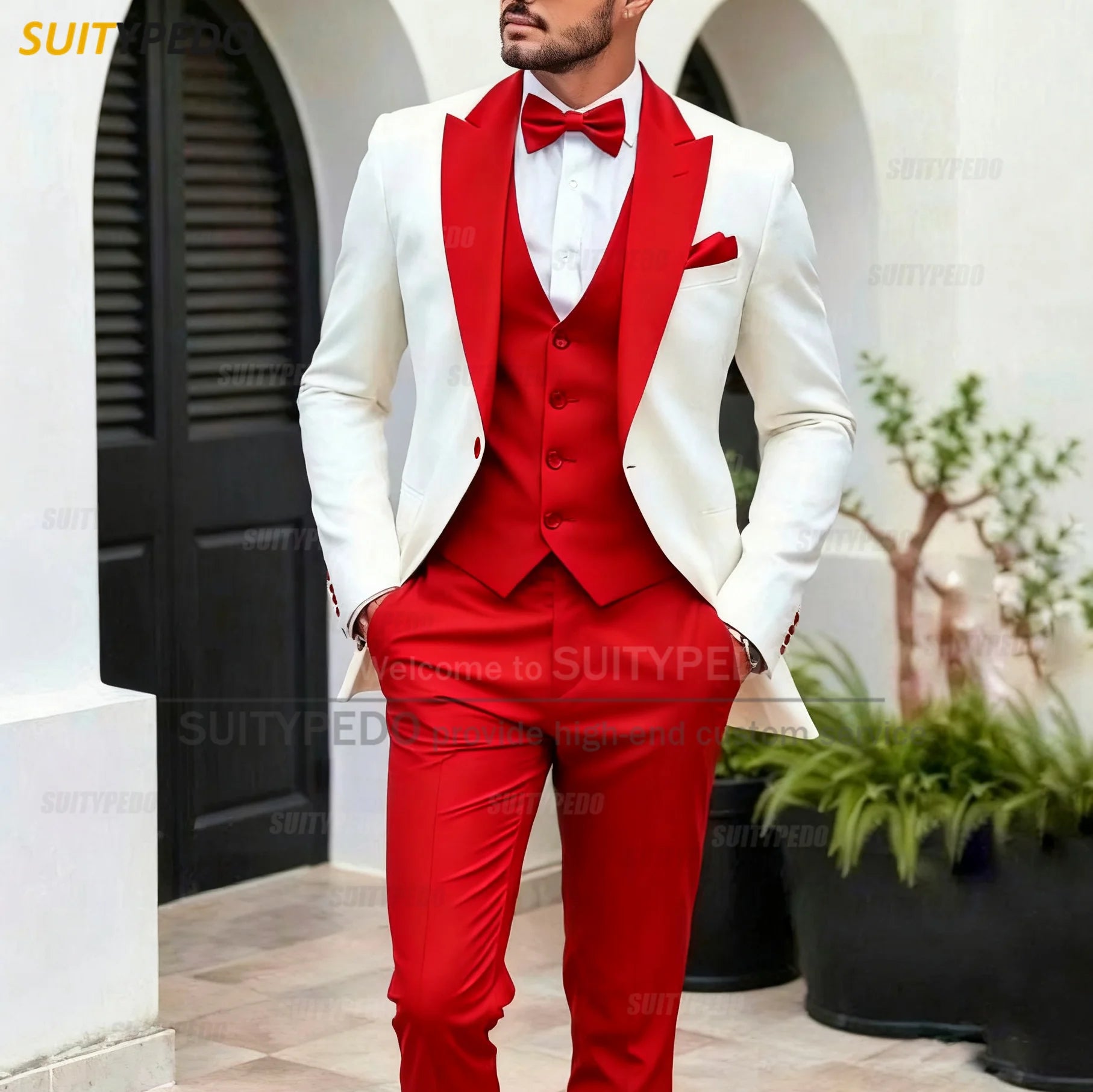 Elegant Wedding Party Grooms Formal Outfits 3 Pieces LADYLYS