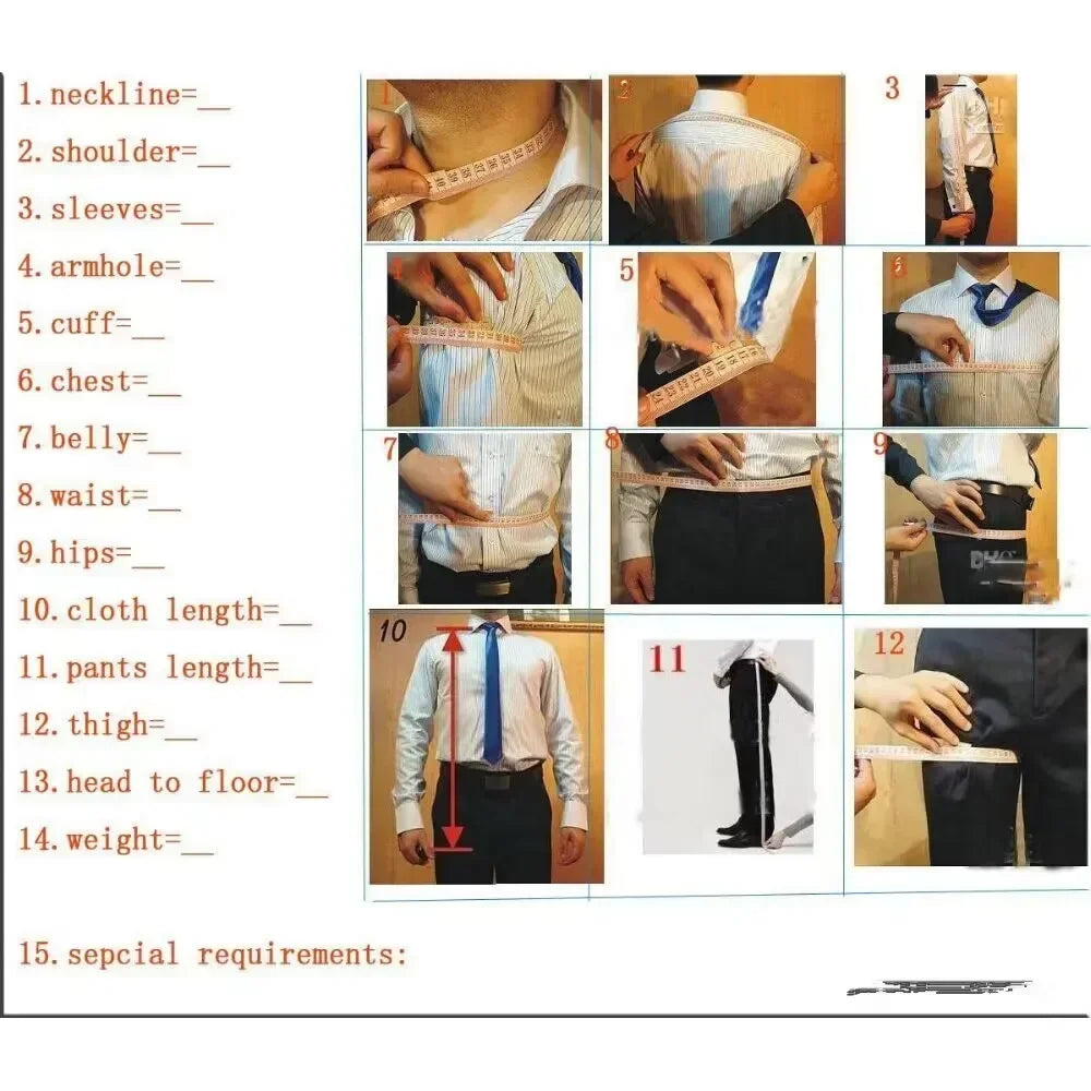 Men's Slim Fit 2-Piece Single-Breasted Suit