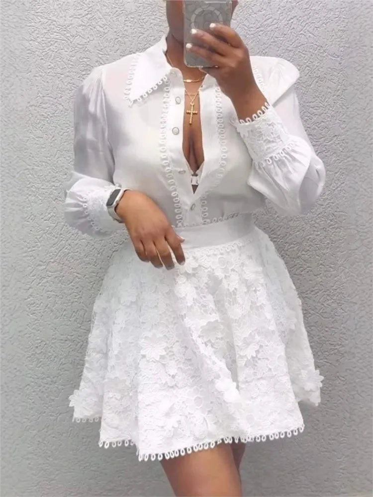 Women's Elegant Two-Piece Skirt Suit – Spring & Summer Fashion Set