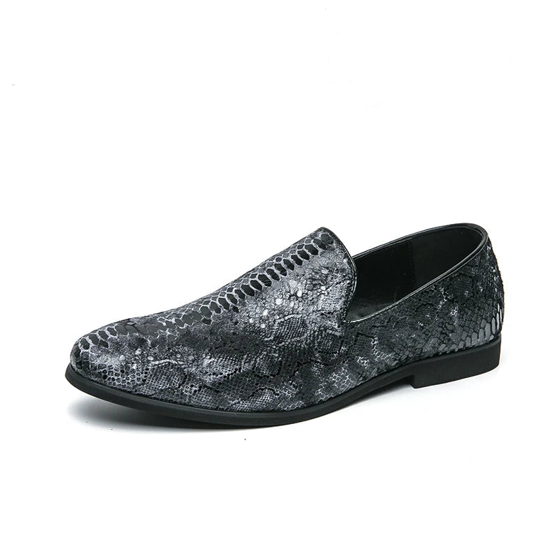 Serpentine Leather Casual Social Shoes LADYLYS